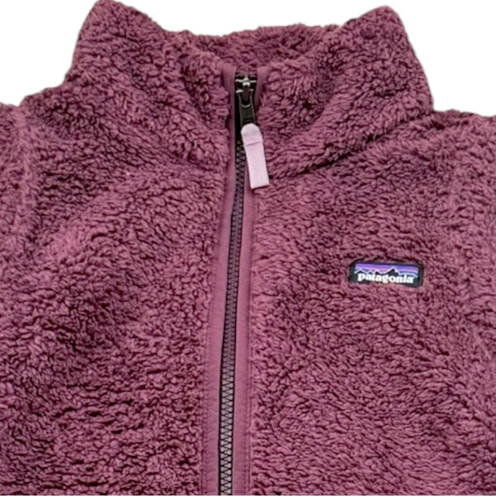 Youth Patagonia Girls Los Gatos Fleece Vest L 12 Purple High Pile Outdoor